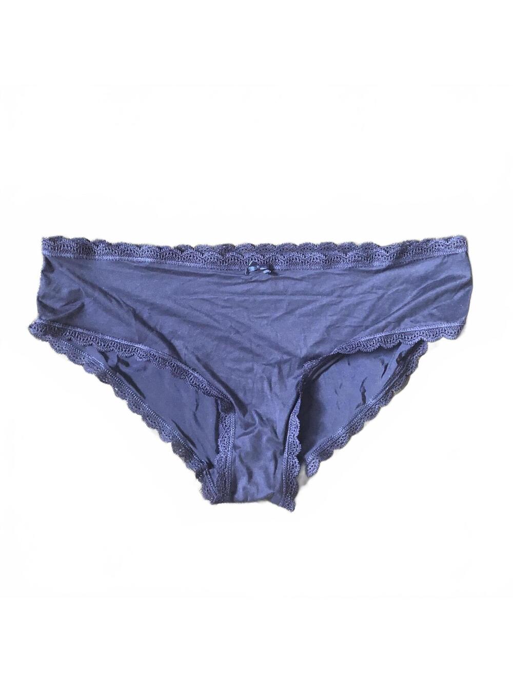 Victoria's Secret Navy Blue Hip Hugger Hipster Panties Medium NWOT